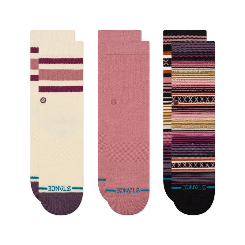 Icon Mixed Kids Crew Socks 3 Pack