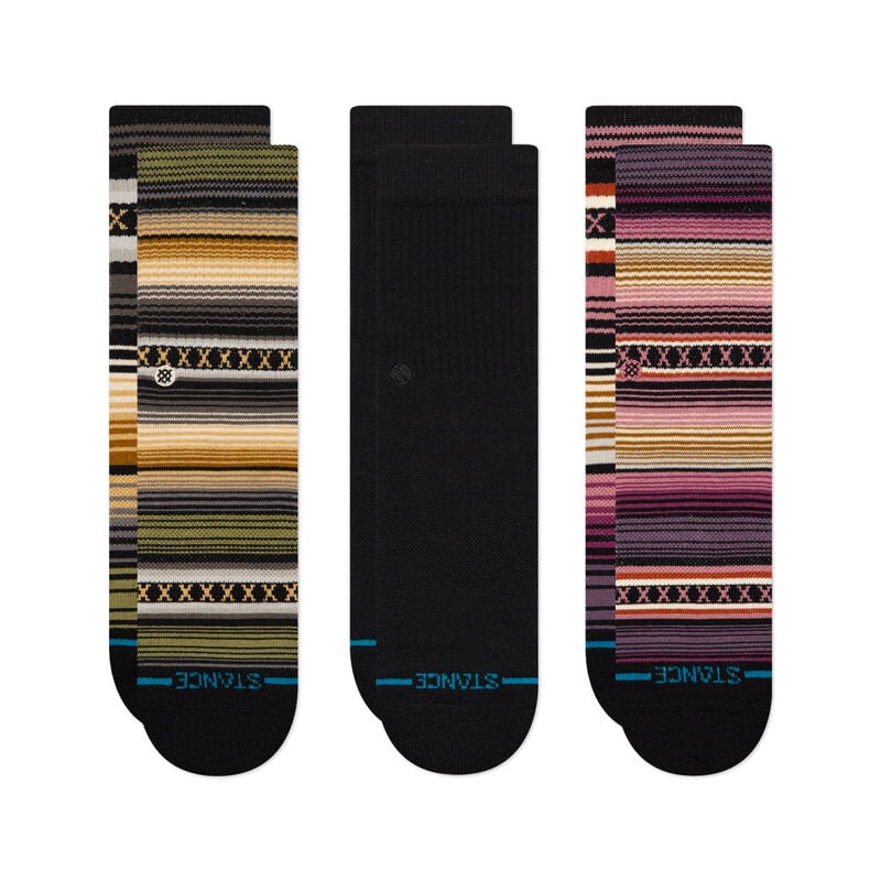 Icon Mixed Kids Crew Socks 3 Pack